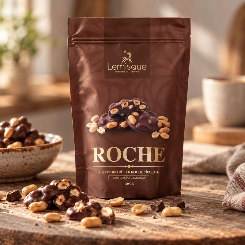 PRODUCTSYer Fıstıklı Bitter Roche Çikolata 100 gr