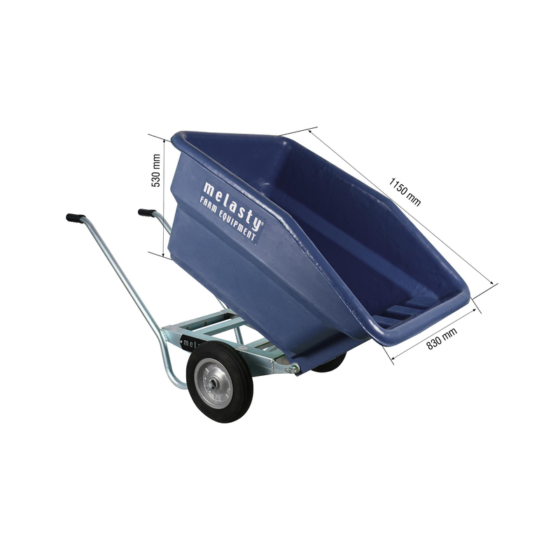 Melasty 250 Litre Damperli El Arabası