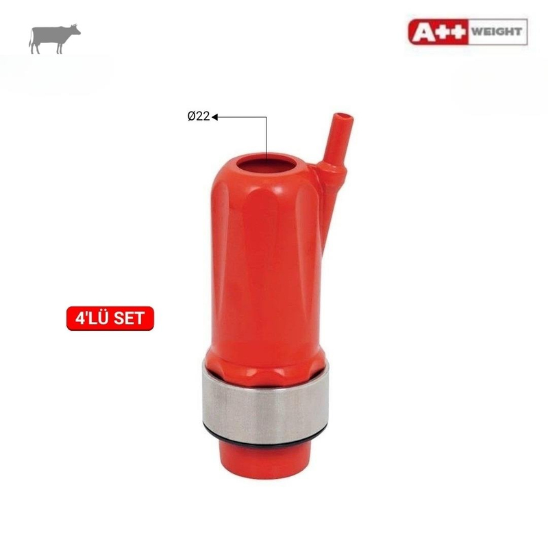 Melasty AYZ-A++ Meme Lastiği (Memelik) Kılıfı (Kırmızı) (235gr) Çıkış Çapı: 22 mm | Cimritilki.com