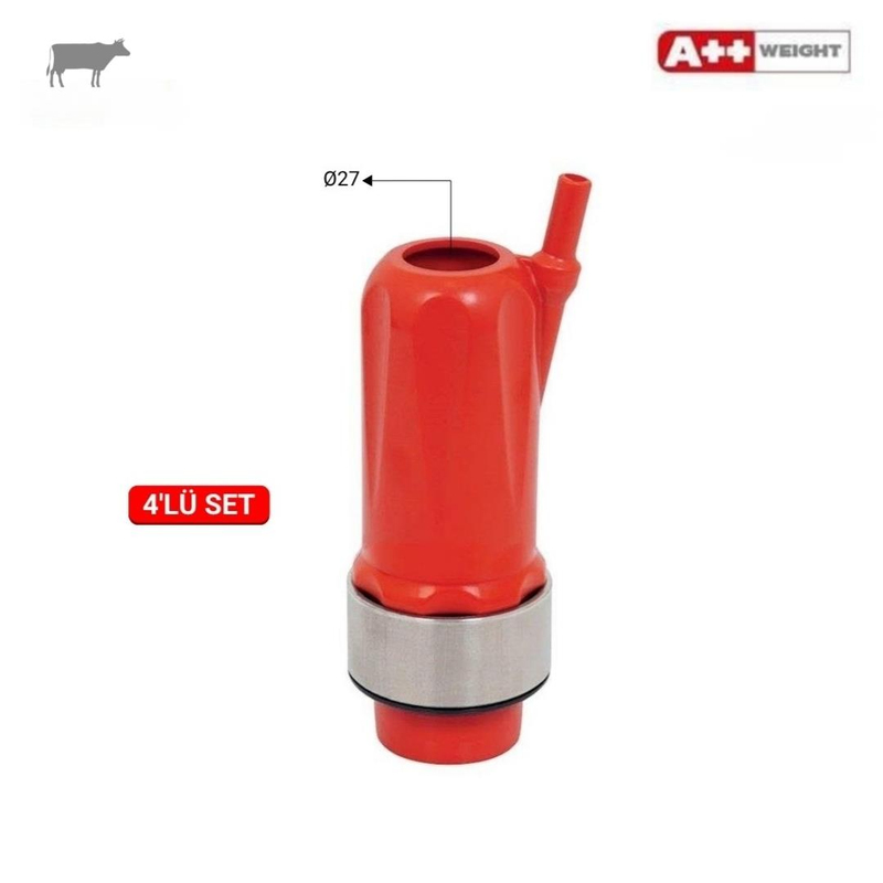 Melasty AYZ-A++ Meme Lastiği (Memelik) Kılıfı (Kırmızı) (235gr) Çıkış Çapı: 27 mm | Cimritilki.com