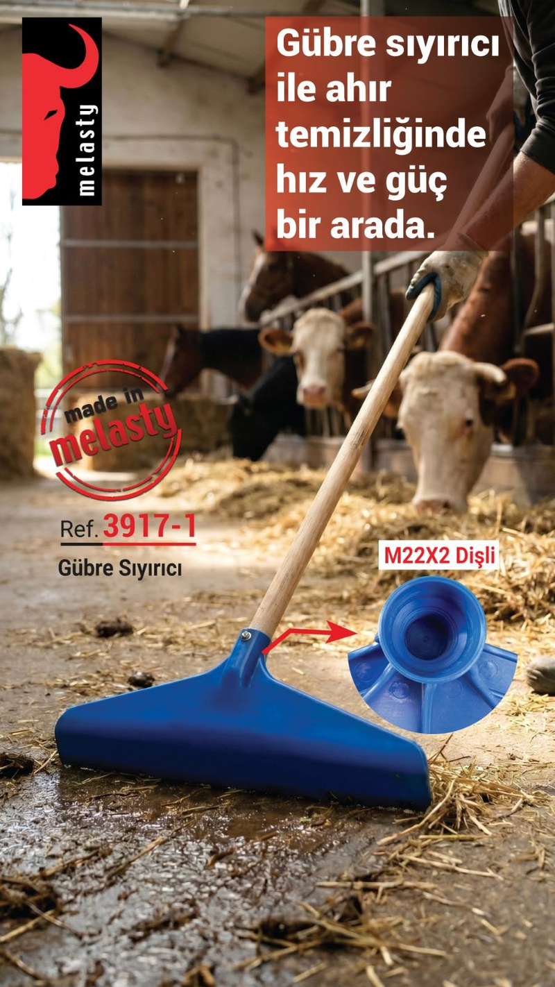 Melasty Plastik Sıyırıcı (M22 x 2 Dişli) Plastik Gübre Sıyırıcı | Cimritilki.com