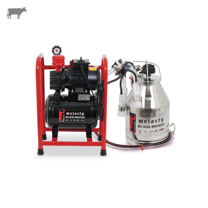 MelastyTYS-1PSBüyükbaş Tek Güğüm Üniteli Sabit Sistem (Paslanmaz Güğüm - Silikon Memelik) (Yağlı Pompa)  | Cimritilki.com