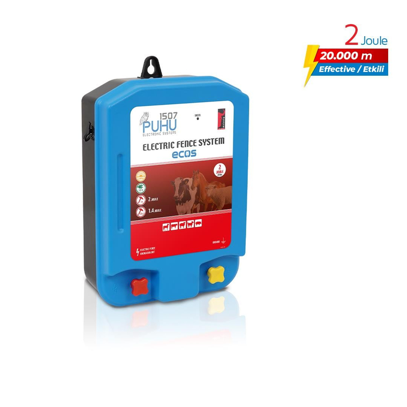 Puhu Ecos Eko Model Kuruluma Hazır Elektrikli Çit Sistemi (50 Dönümlük) (2 Joule) | Cimritilki.com