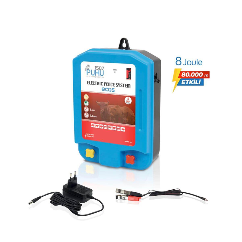 Puhu Ecos Elektrikli Çit Cihazı (8 Joule = 80.000 M) | Cimritilki.com