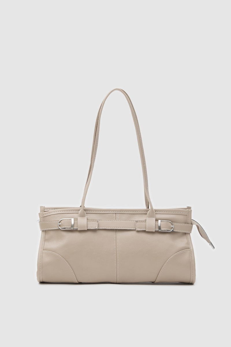 Enyola Vintage Baget Çanta Bej