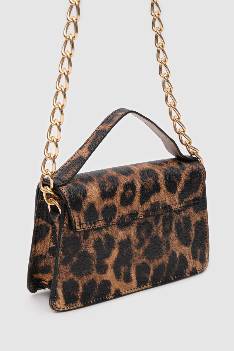 Blaz El ve Çapraz Çanta Leopar Desen