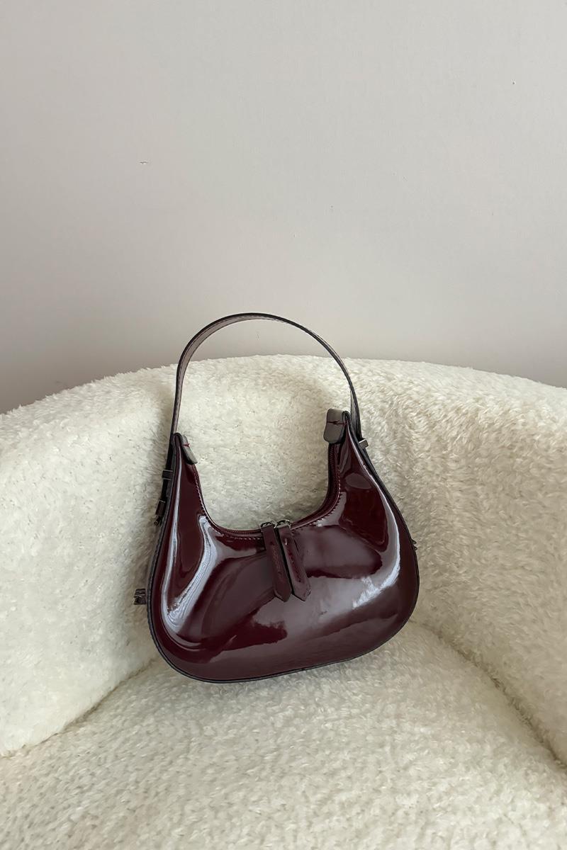 Cherry Rugan Bordo Baget Çanta