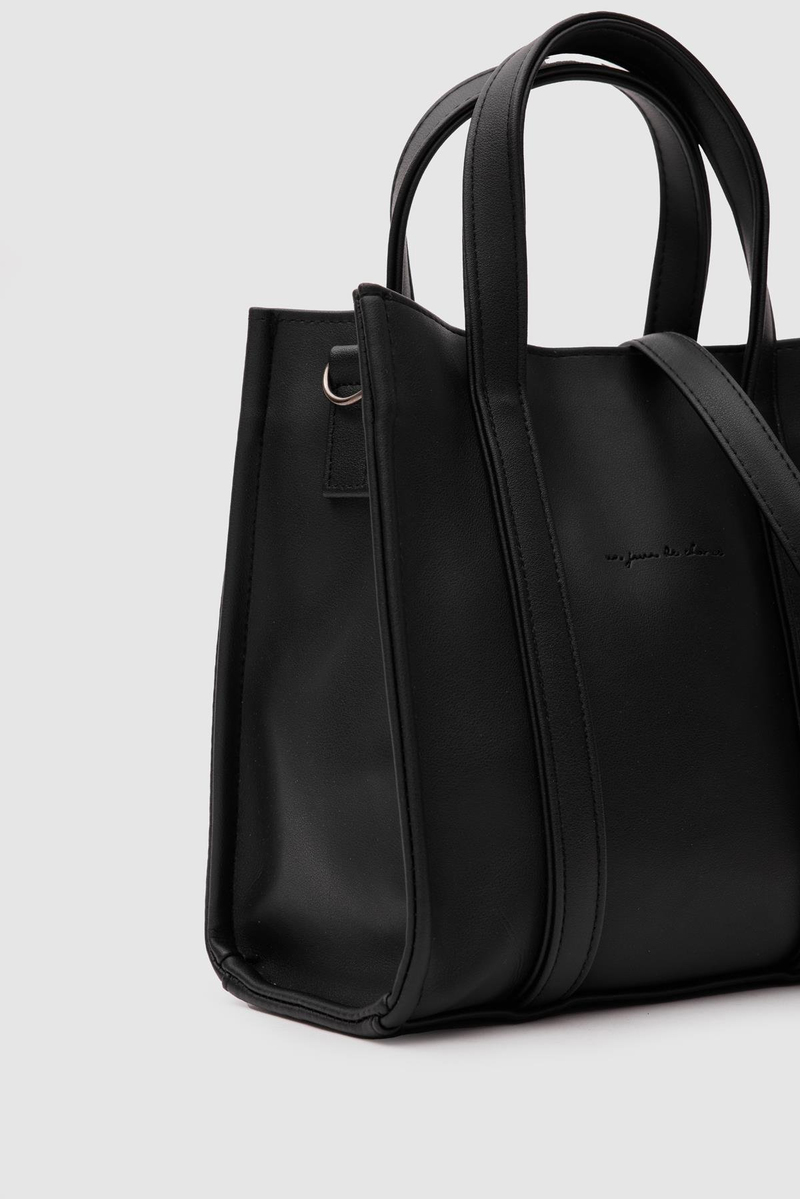 Suni Deri Medium Tote Bag Glenn Siyah