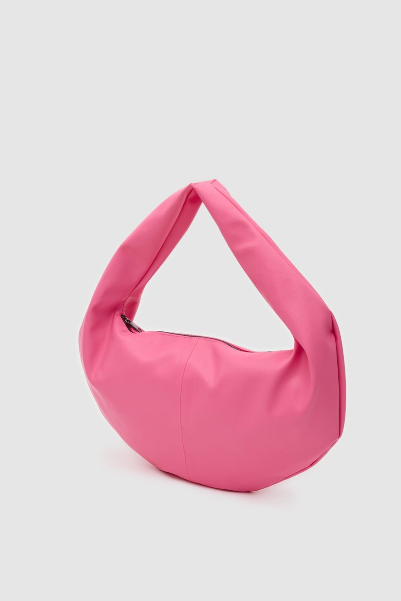 Suni Deri Omuz Çantası Donna Pembe