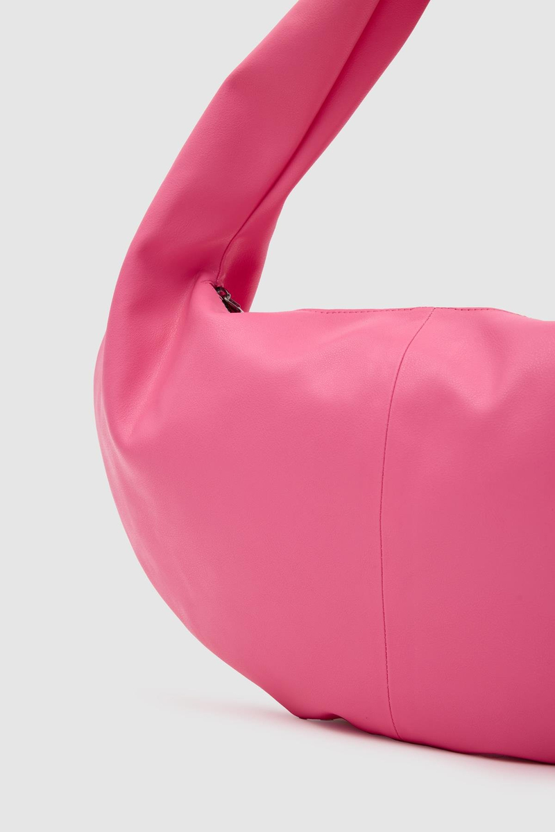 Suni Deri Omuz Çantası Donna Pembe