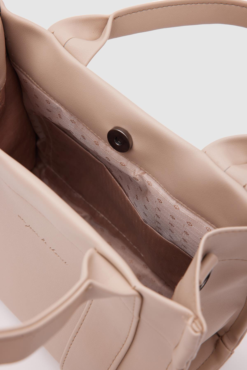 Suni Deri Tote Bag Bonnie Krem