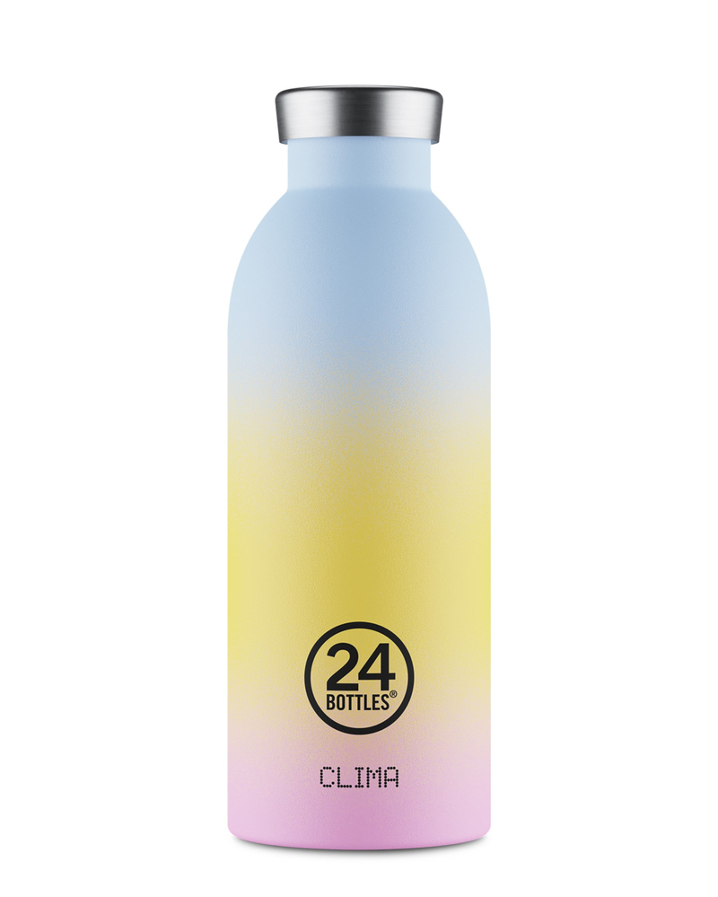 24Bottles Clima Bottle Aurora Paslanmaz Çelik Termos 500 ml Sarı - Mavi - Pembe