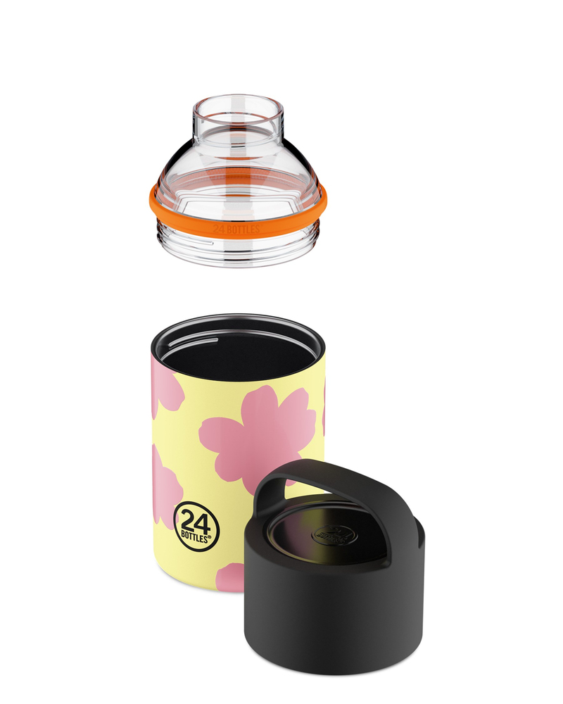 24Bottles Spin Bottle Daydreaming Yellow Paslanmaz Çelik Termos 480 ml Pembe - Sarı