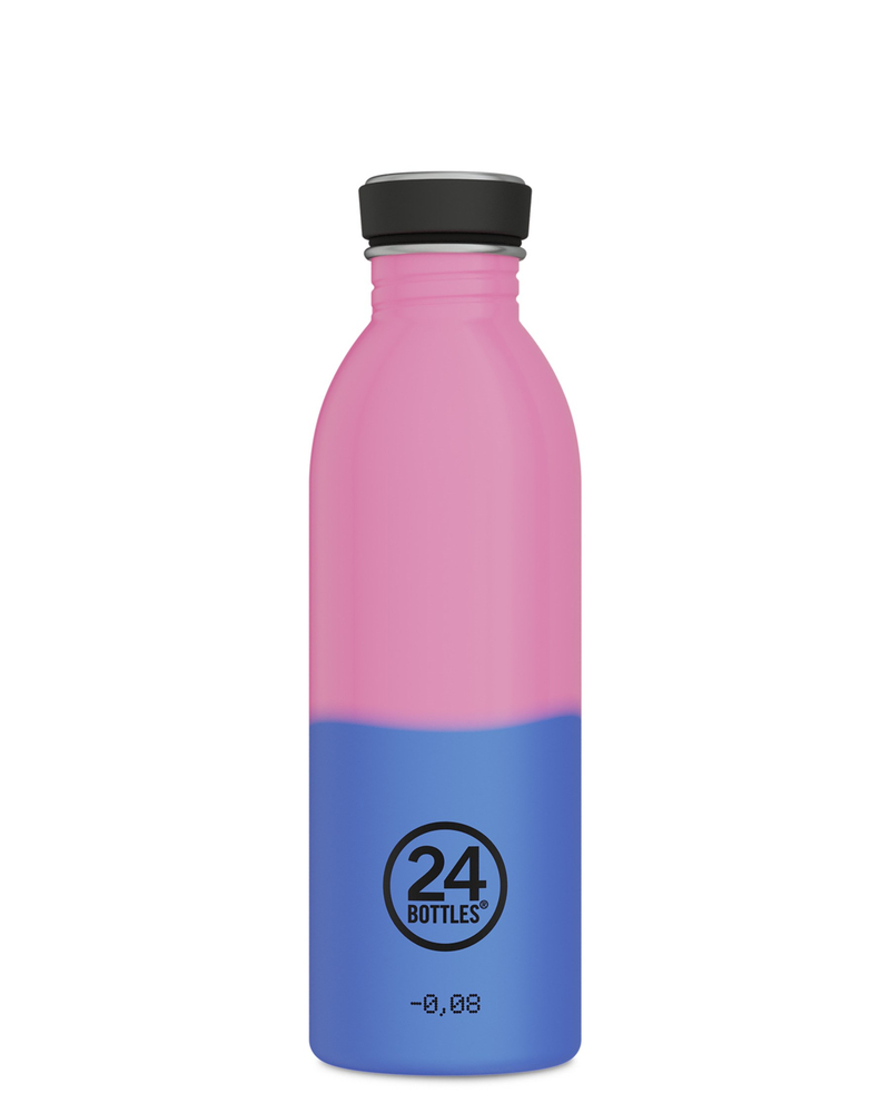 24Bottles Urban Bottle REactive Pink/Blue Paslanmaz Çelik Renk Değiştiren Su Şişesi 500 ml Pembe -