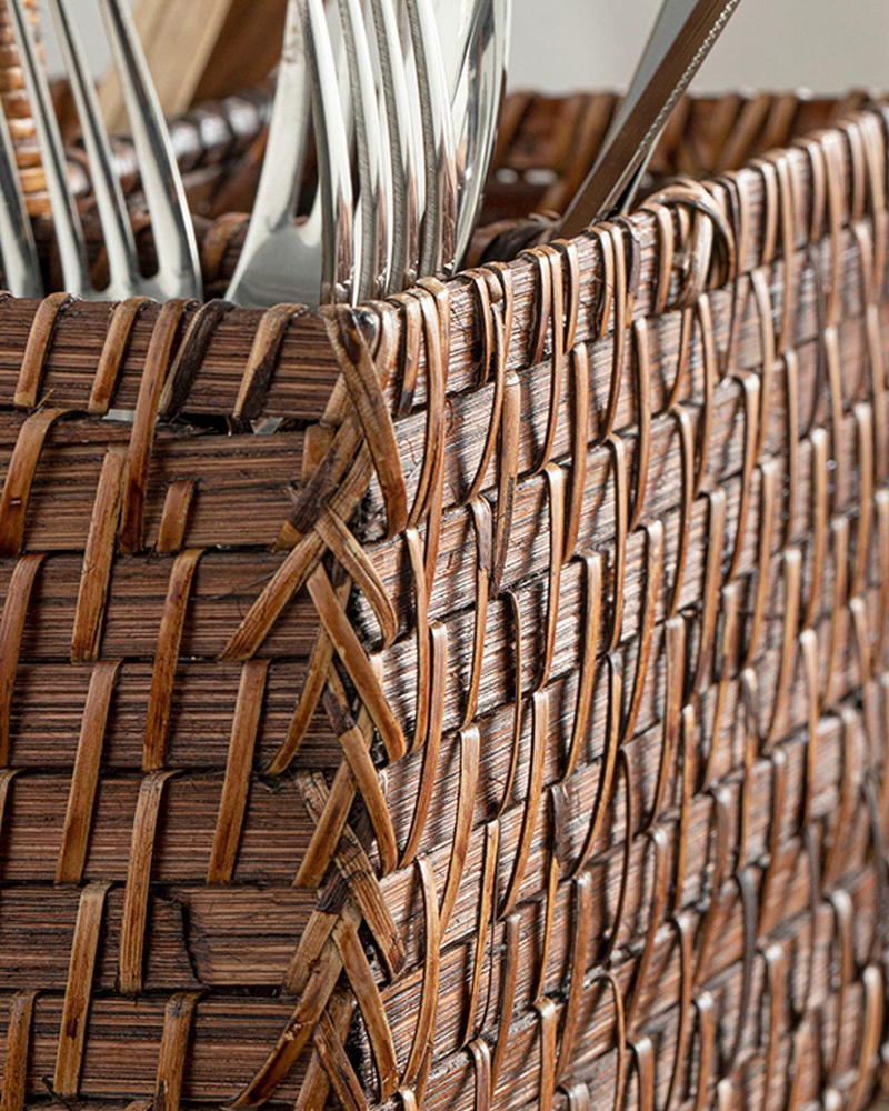 Adara Rattan Kaşıklık 20x28 cm Kahve