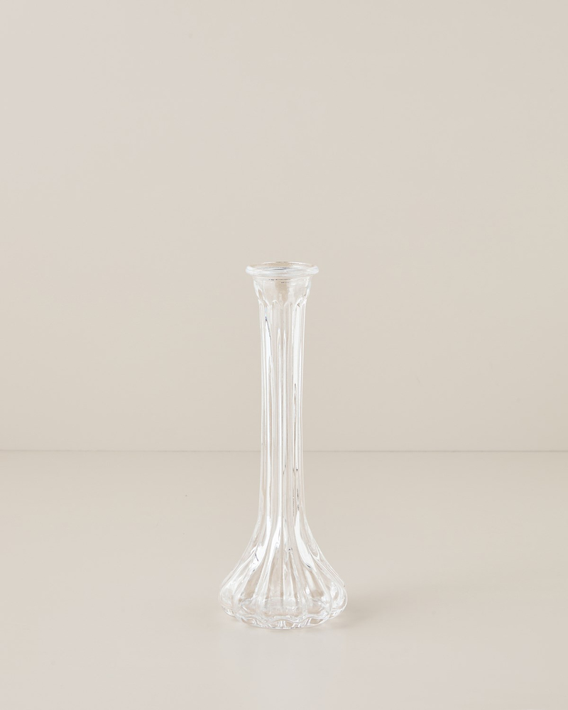 Alena Cam Vazo 25 cm Şeffaf