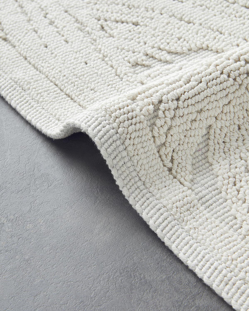 Aligne Pamuklu Bukle Kilim Krem