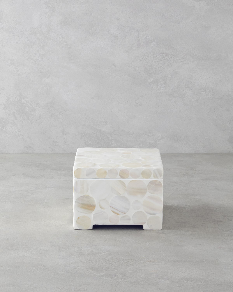 Aline Dekoratif Kutu 17x17x13 cm Krem