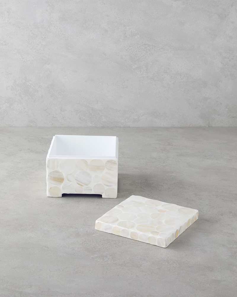 Aline Dekoratif Kutu 17x17x13 cm Krem