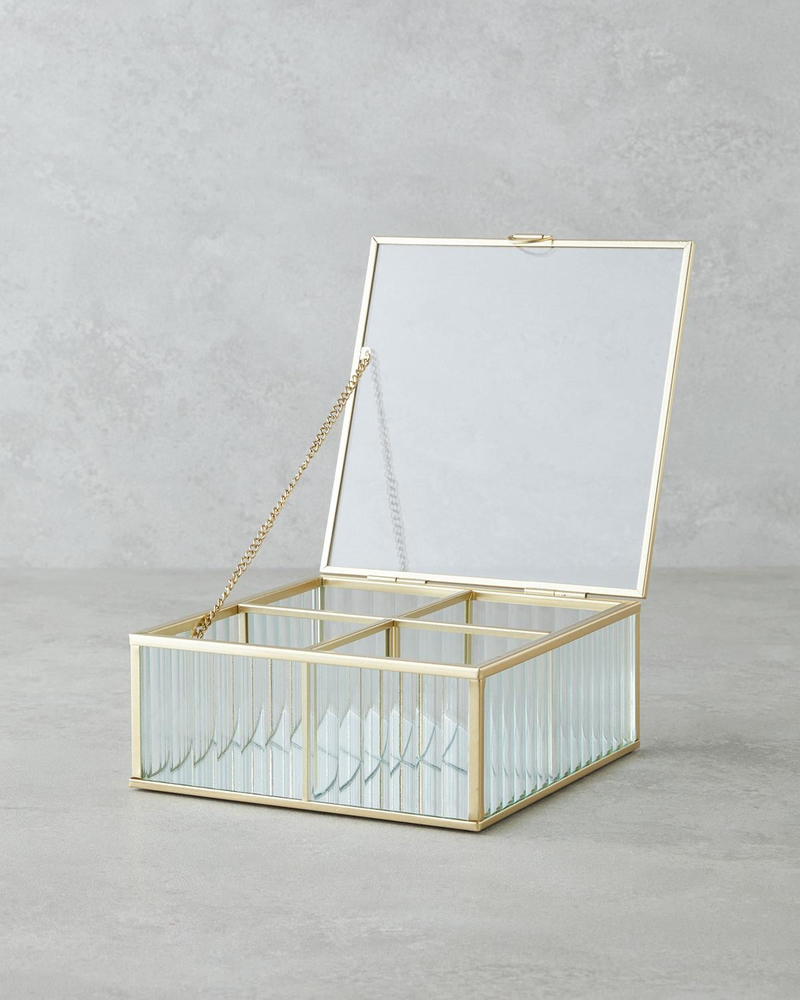 Anissa Takı Kutusu 16x16x6 cm Gold