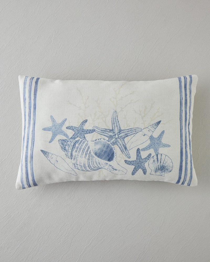 Aquamarine Dijital Baskı Dekoratif Kırlent 35x55 cm Mavi - Yeşil