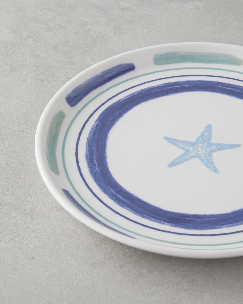 Aquatine Seramik Pasta Tabağı 20 cm Mavi-yeşil