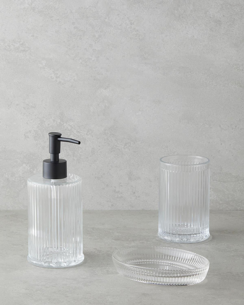 Areka 3’lü Set Banyo Seti Şeffaf