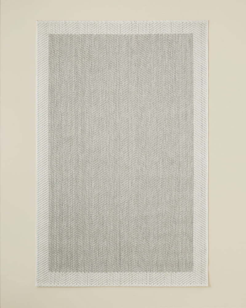 Arlo Halı 100x200 cm Gri-Beyaz