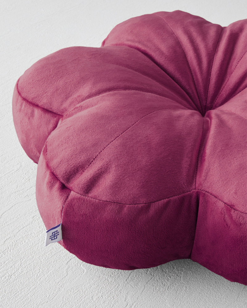 Artistic Bloom Dekoratif Kırlent 40 cm Bordo