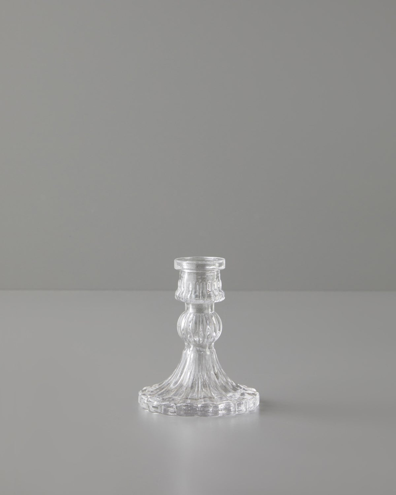 Asia Cam Şamdan 10 cm Şeffaf