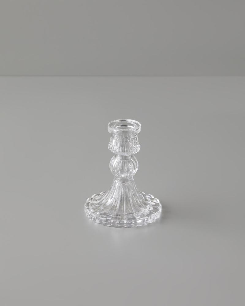 Asia Cam Şamdan 10 cm Şeffaf