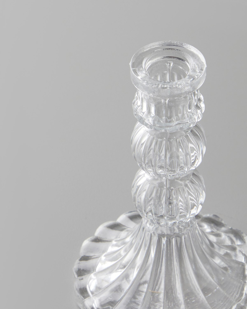 Asia Cam Şamdan 14,5 cm Şeffaf