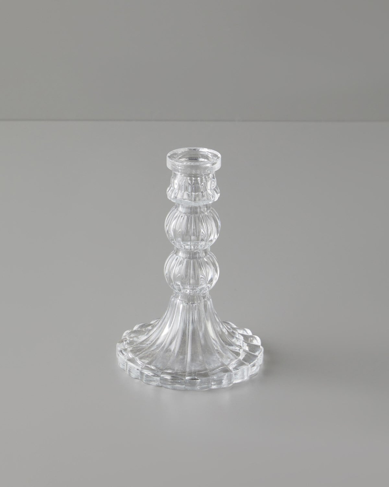Asia Cam Şamdan 14,5 cm Şeffaf