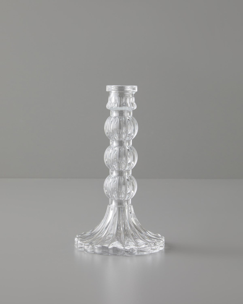 Asia Cam Şamdan 18,5 cm Şeffaf