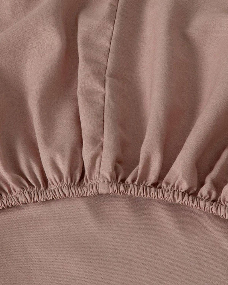 Aurora Silky Touch Tek Kişilik Nevresim Takımı 160x220 cm + 80x80 cm Gül Kurusu