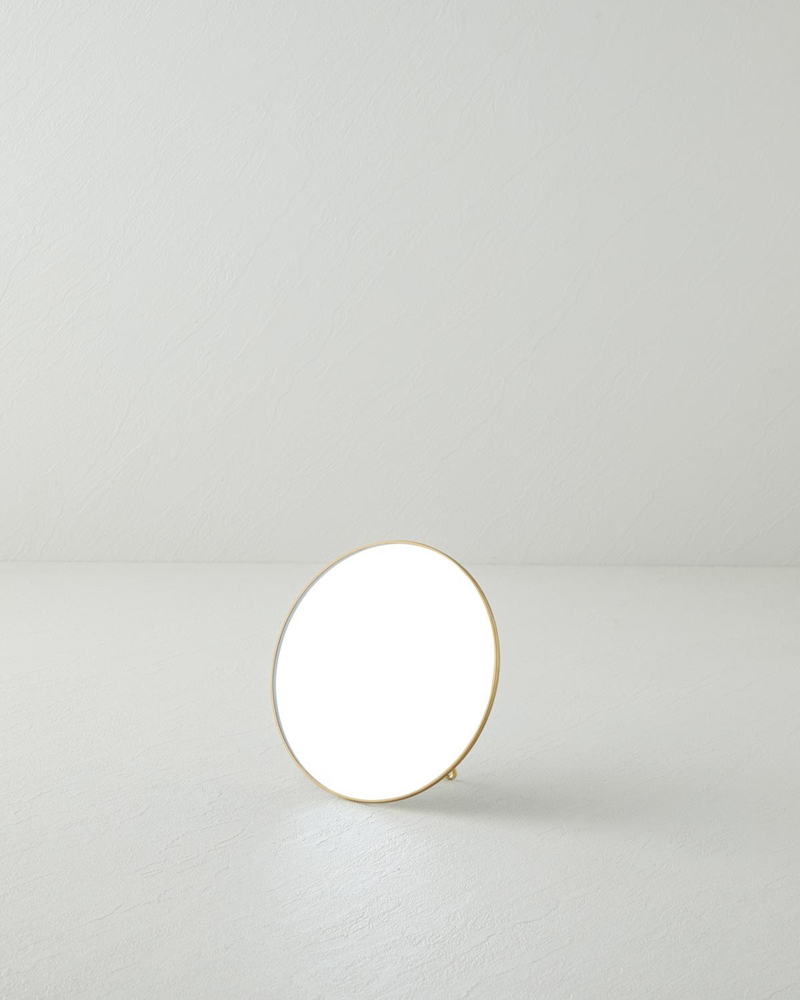 Avin Metal Ayna 15 cm Gold