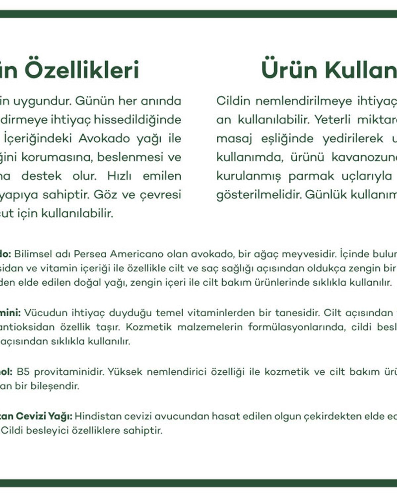 Avokado Yağı Vücut Losyonu