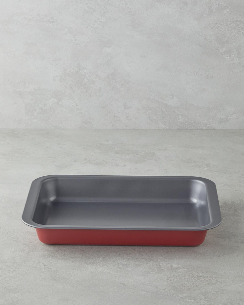 Baker’s Choice Karbon Çelik Fırın Kabı 24 x 32 x 4,7cm Kırmızı