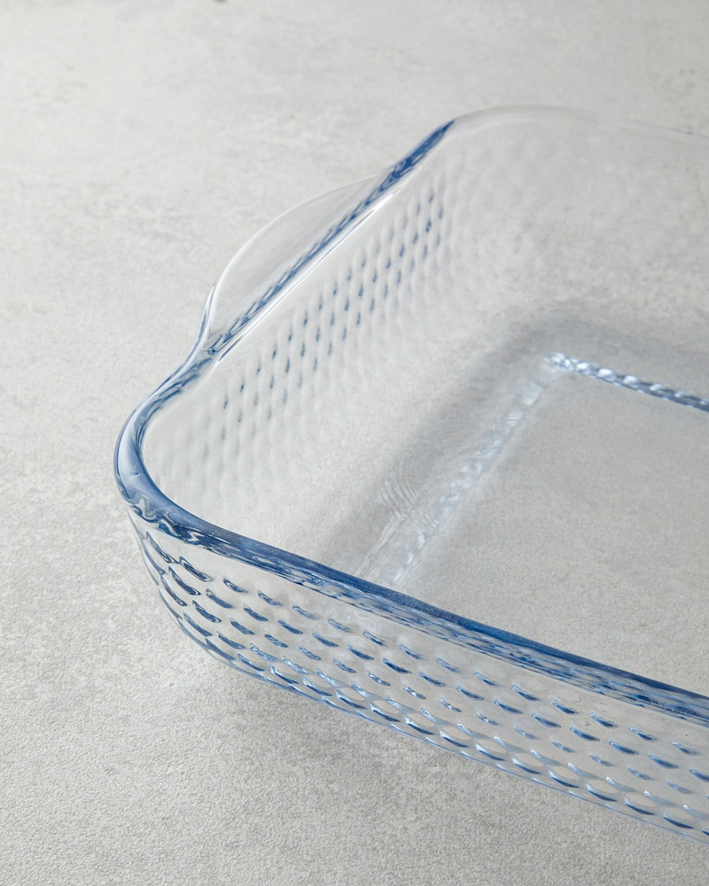 Bake&Serve Cam 2’li Kare Fırın Kabı 27x30-21x23 cm Şeffaf