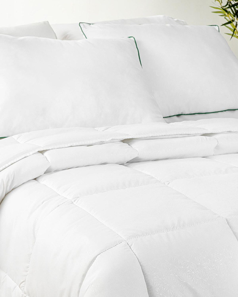 Bamboo Basic Bambu Çift Kişilik Yastık Yorgan Takımı Beyaz