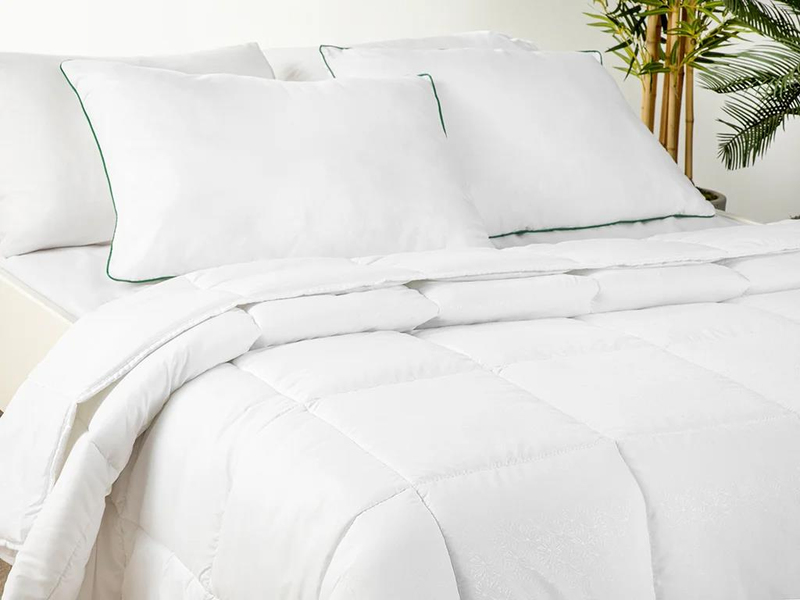 Bamboo Basic Bambu King Size Yastık Yorgan Takımı Beyaz