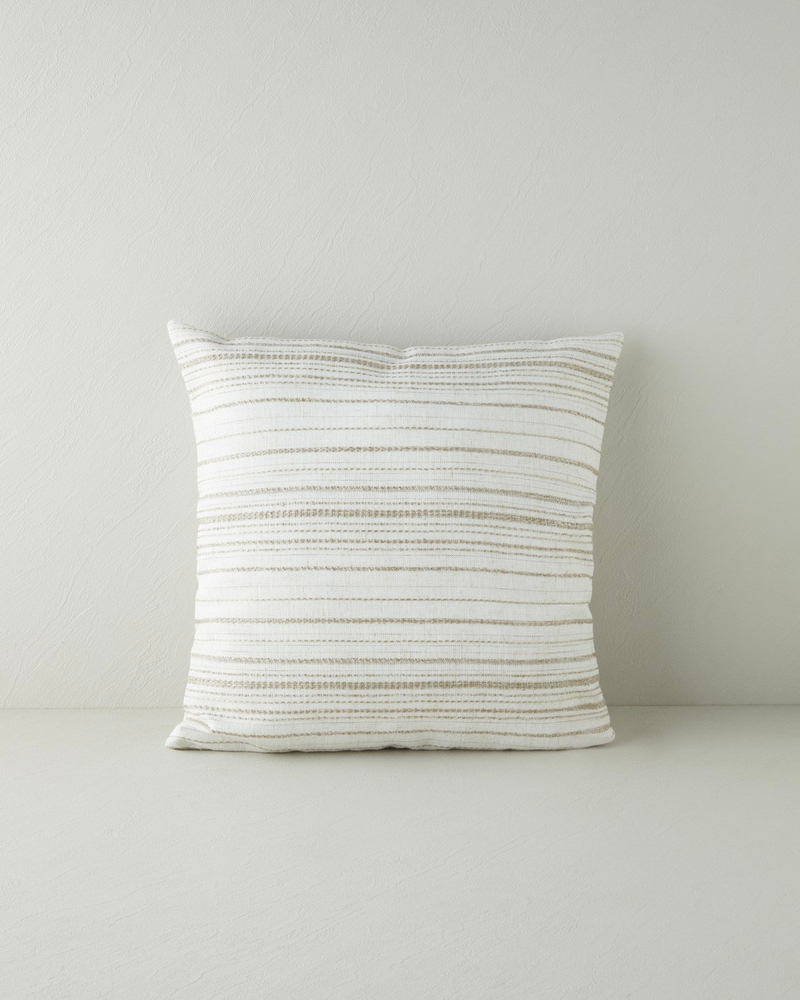 Basic Line Dolgulu Kırlent 45x45 cm Bej