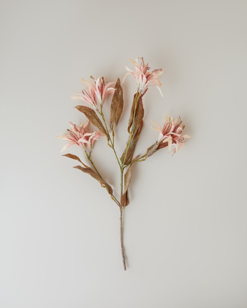 Bauhinia Plastik Tek Dal Yapay Çiçek 84 cm Açık Somon