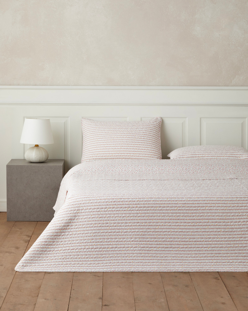 Belle Band Çift Kişilik Yatak Örtüsü Takımı 200x220 cm Pembe