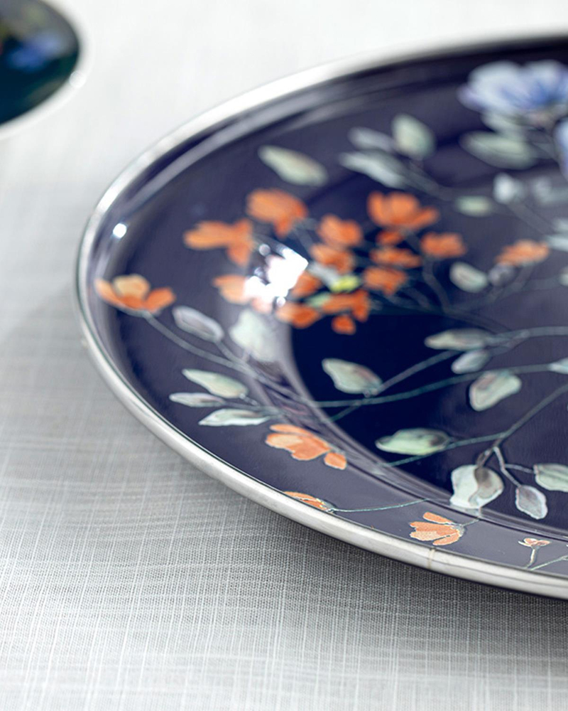 Belleza Emaye Sunumluk 31 cm Kobalt Mavi