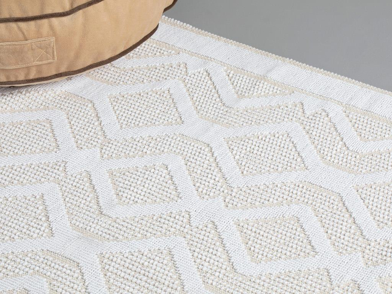 Belmont Pamuklu Kilim Beyaz