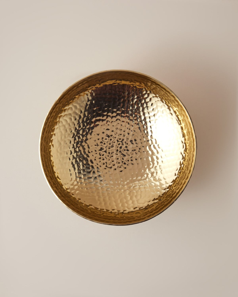Belva Metal Dekoratif Tabak 18X18X6 CM Gold