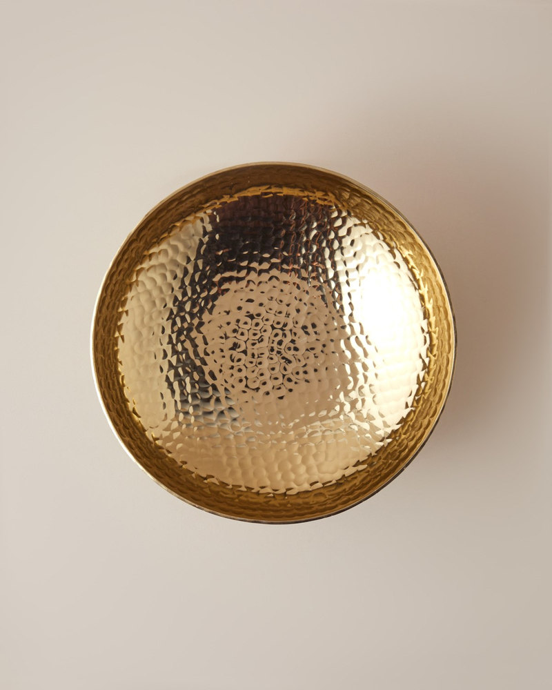 Belva Metal Dekoratif Tabak 18X18X6 CM Gold