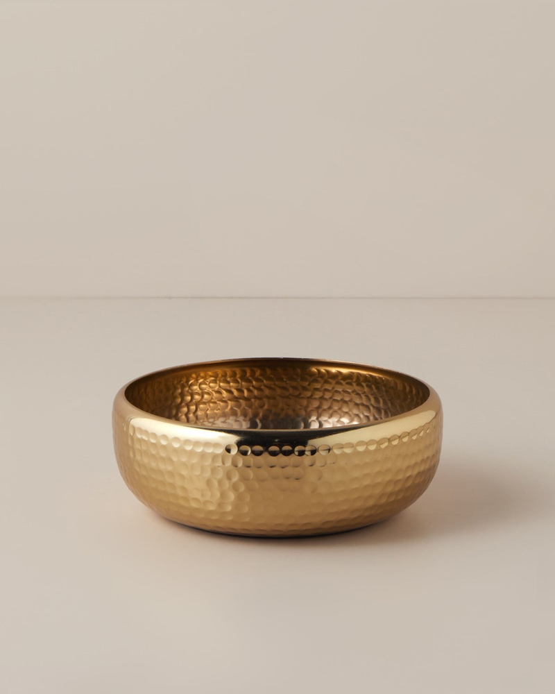 Belva Metal Dekoratif Tabak 18X18X6 CM Gold