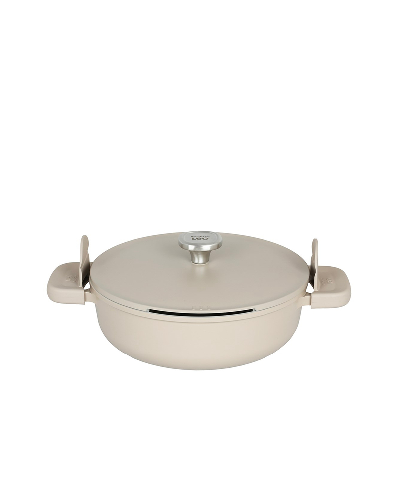 Berghoff LEO Phantom Seramik Basık Tencere 28 cm Latte